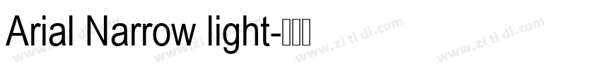 Arial Narrow light字体转换